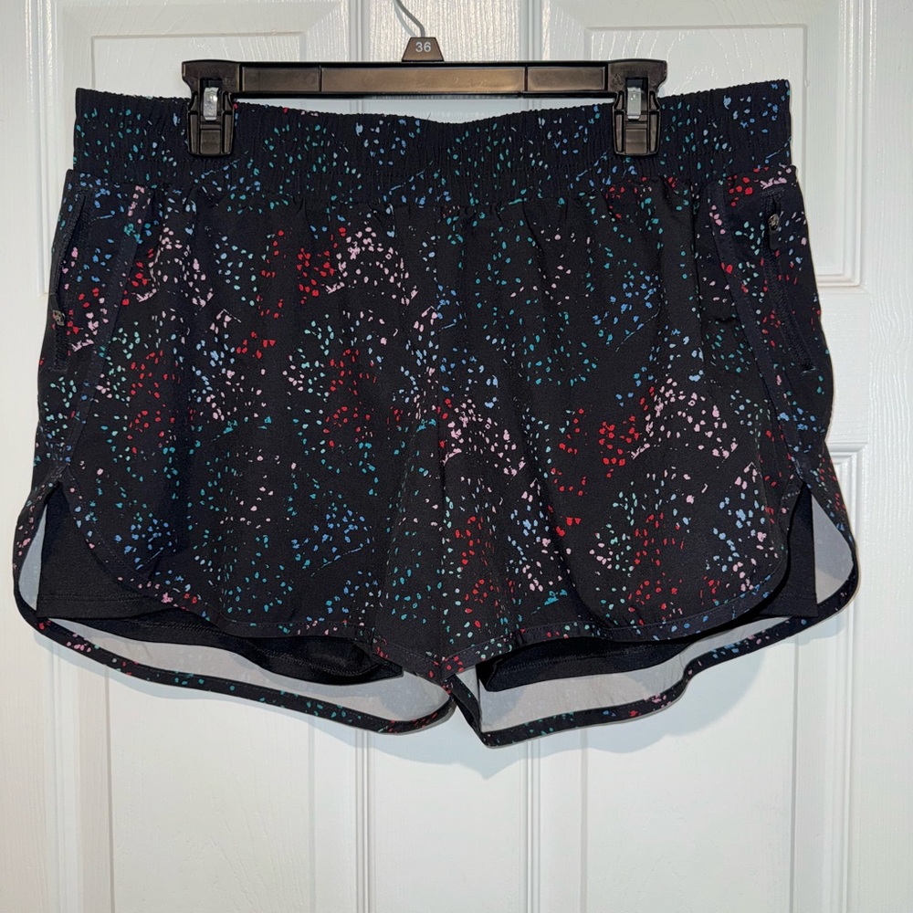 Avia Colorful Athletic Shorts with Elastic Waistband. Size XL